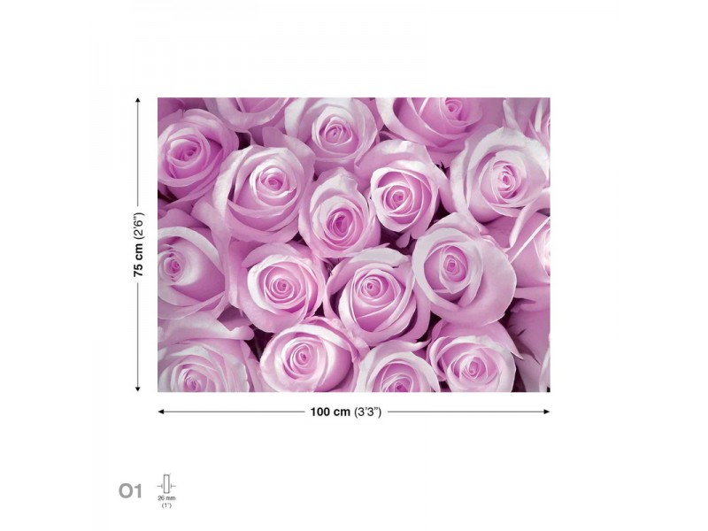 Canvastavla Flowers Roses Blossom Bouquet (PP127O1)